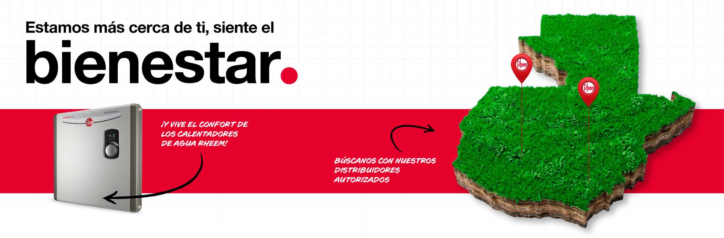 Rheem Guatemala Disfruta el bienestar y confianza de los calentadores Rheem
